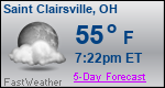 Weather Forecast for Saint Clairsville, OH