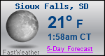 Weather Forecast for Sioux Falls, SD