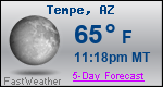 Weather Forecast for Tempe, AZ