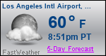 Weather Forecast for Los Angeles International Airport, CA