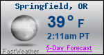Weather Forecast for Springfield, OR
