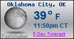 Weather Forecast for Oklahoma City, OK