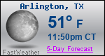 Weather Forecast for Arlington, TX