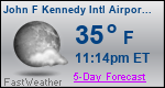 Weather Forecast for John F Kennedy International Airport, NY