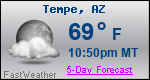 Weather Forecast for Tempe, AZ