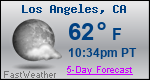 Weather Forecast for Los Angeles, CA