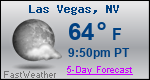 Weather Forecast for Las Vegas, NV