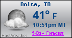 Weather Forecast for Boise, ID