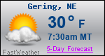 Weather Forecast for Gering, NE