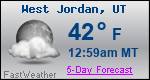 Weather Forecast for West Jordan, UT