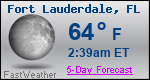 Weather Forecast for Fort Lauderdale, FL