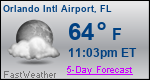 Weather Forecast for Orlando International Airport, FL