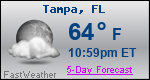 Weather Forecast for Tampa, FL