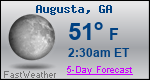 Weather Forecast for Augusta, GA