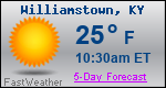 Weather Forecast for Williamstown, KY