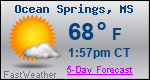 Weather Forecast for Ocean Springs, MS