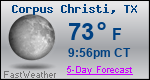 Weather Forecast for Corpus Christi, TX