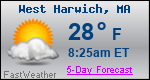 Weather Forecast for West Harwich, MA