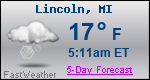 Weather Forecast for Lincoln, MI