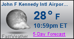 Weather Forecast for John F Kennedy International Airport, NY
