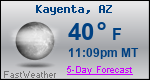 Weather Forecast for Kayenta, AZ