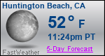 Weather Forecast for Huntington Beach, CA