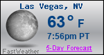 Weather Forecast for Las Vegas, NV