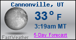 Weather Forecast for Cannonville, UT