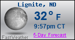 Weather Forecast for Lignite, ND