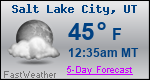 Weather Forecast for Salt Lake City, UT