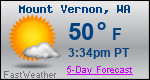 Weather Forecast for Mount Vernon, WA