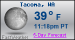 Weather Forecast for Tacoma, WA