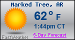 Weather Forecast for Marked Tree, AR