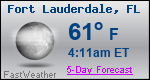 Weather Forecast for Fort Lauderdale, FL