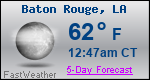 Weather Forecast for Baton Rouge, LA