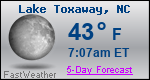 Weather Forecast for Lake Toxaway, NC