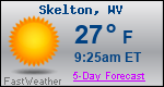 Weather Forecast for Skelton, WV