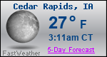 Weather Forecast for Cedar Rapids, IA