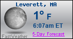 Weather Forecast for Leverett, MA