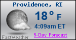 Weather Forecast for Providence, RI