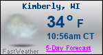 Weather Forecast for Kimberly, WI