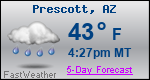Weather Forecast for Prescott, AZ