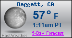 Weather Forecast for Daggett, CA
