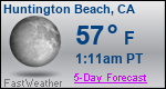 Weather Forecast for Huntington Beach, CA