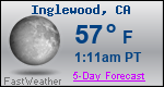 Weather Forecast for Inglewood, CA