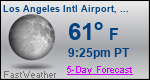 Weather Forecast for Los Angeles International Airport, CA