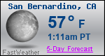 Weather Forecast for San Bernardino, CA