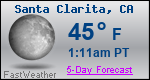 Weather Forecast for Santa Clarita, CA