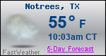 Weather Forecast for Notrees, TX