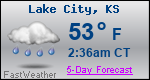 Weather Forecast for Lake City, KS
